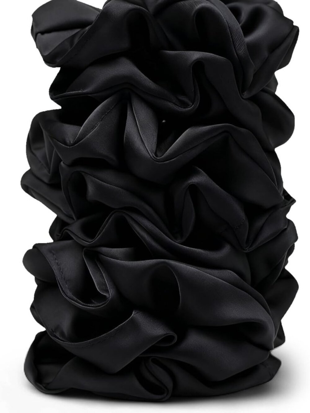 8PCS Satin Scrunchies for Women - No Crease, Frizz-Free Hair Ties, Soft